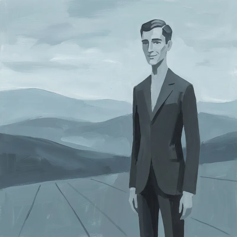 Chairman Mao, Minimalist Painting | Leadership & Wisdom