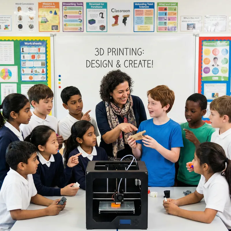 Exciting 3D Printer Education for Kids with Engaging Teacher