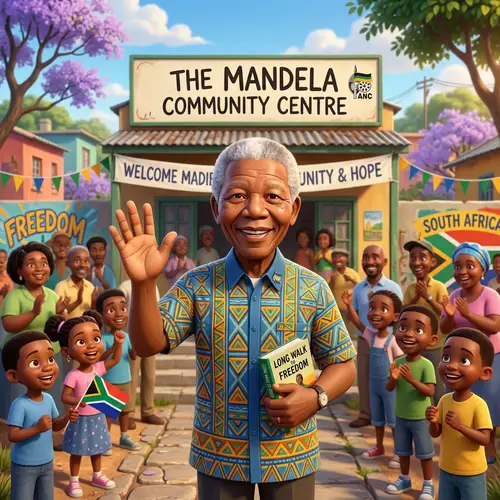 Nelson Mandela in Pixar Style