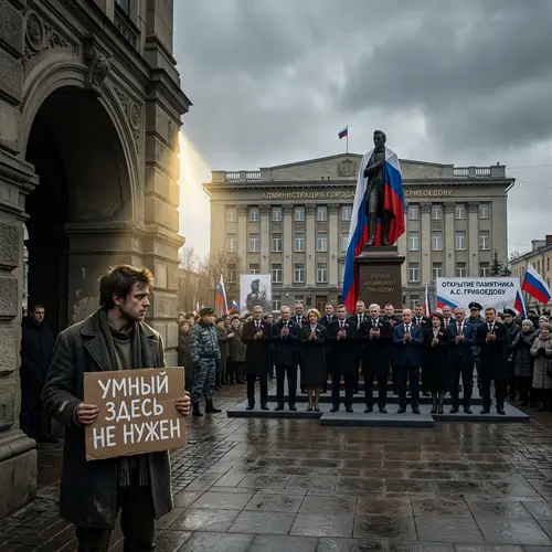 Modern Protests in a Provincial Russian Square