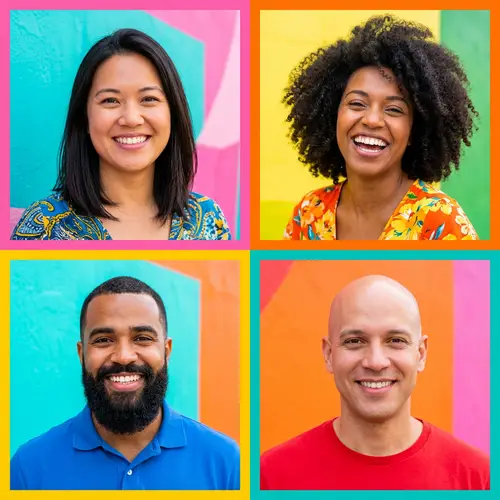 Vivid Hair Styles in Four Unique Portraits