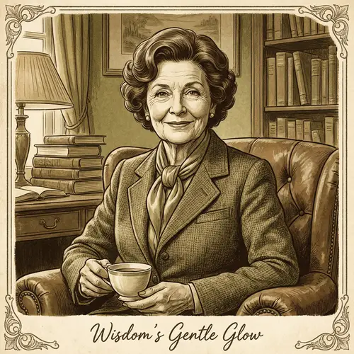 Sophisticated 70-Year-Old Brunette with Wrinkly Eyes | Vintage Ad