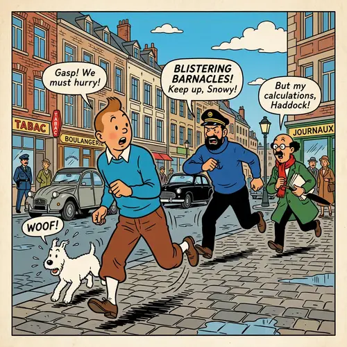 Tintin Style Photo Transformation Service