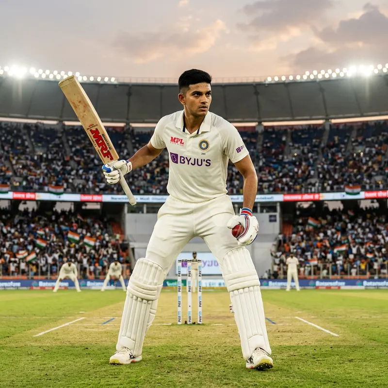 Intense Indian Cricket Legend, Virat Kohli, in Action