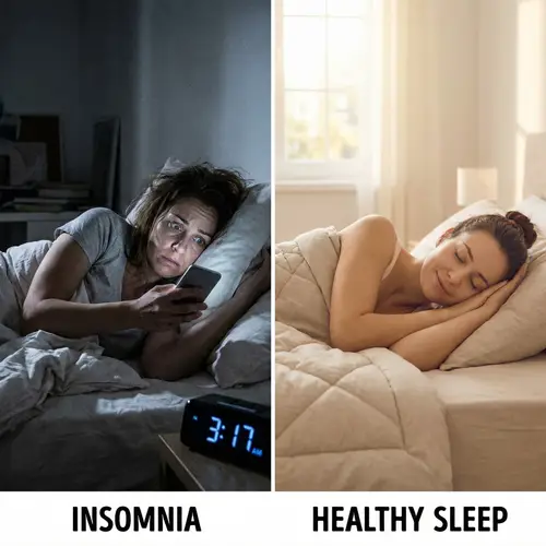 Insomnia vs Healthy Sleep: A Visual Comparison