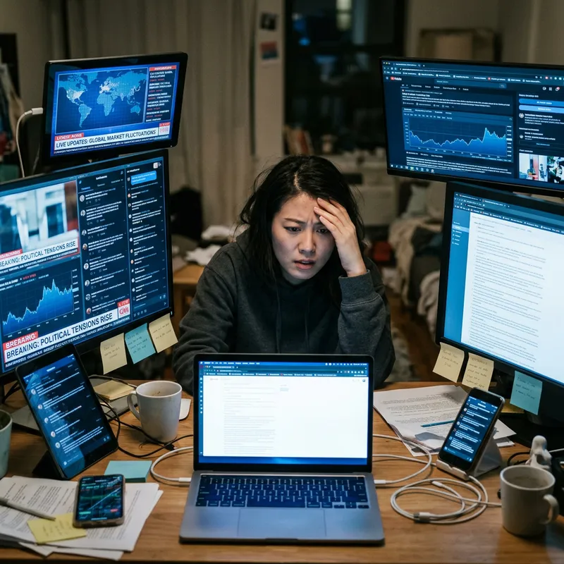 Mia's Struggle in a Chaotic Digital World