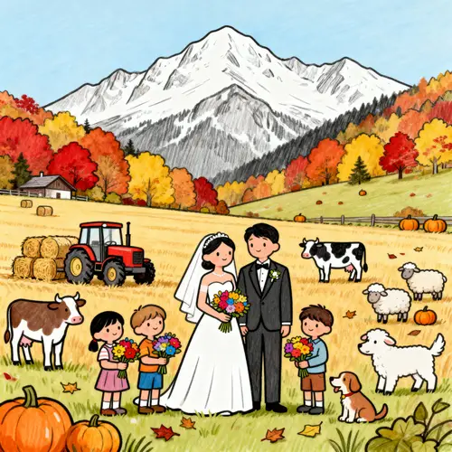 Coloring Page: Wedding at Rufana Alp