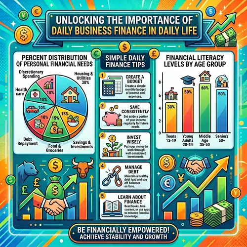 Importance of Business Finance in Daily Life - Poster Design