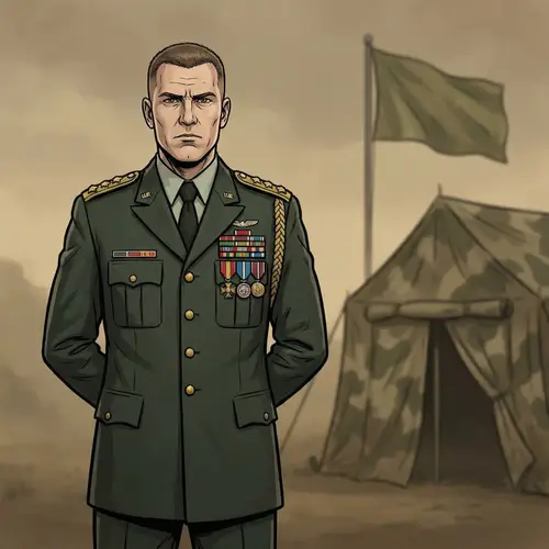 Military Colonel Portrait | Formal Uniform & Decorations