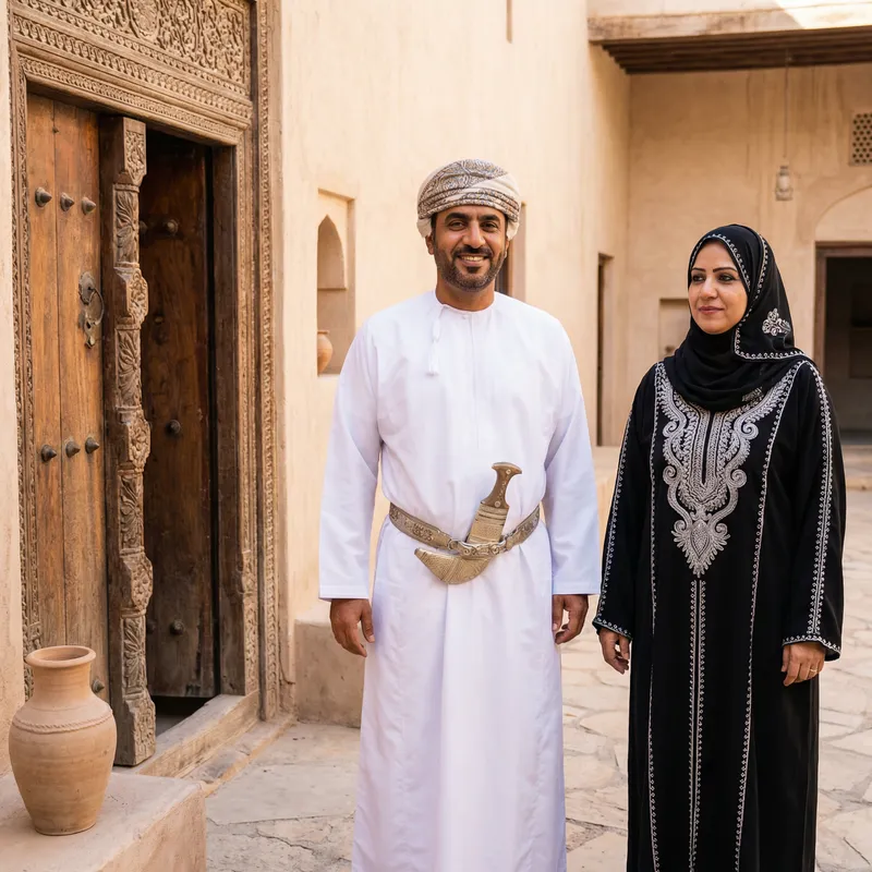 Explore Omani Cultural Heritage in Traditional Attire