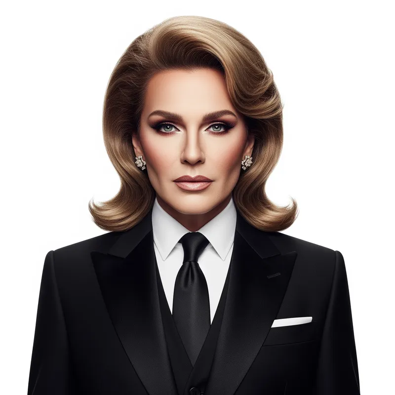 Elegant Official Portrait in Black Suit