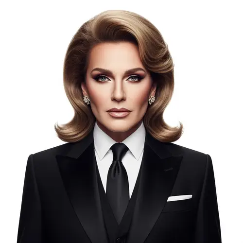 Elegant Official Portrait in Black Suit