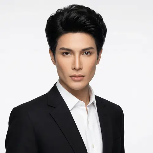Elegant Official Portrait in Black Suit