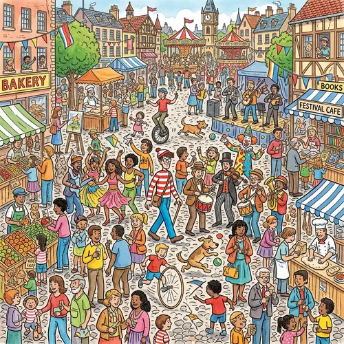 Find the Fun in Our Colorful Crowd Puzzle