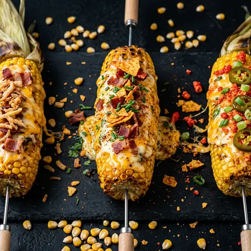 Realistic Corn Cobs with Cheese Filling