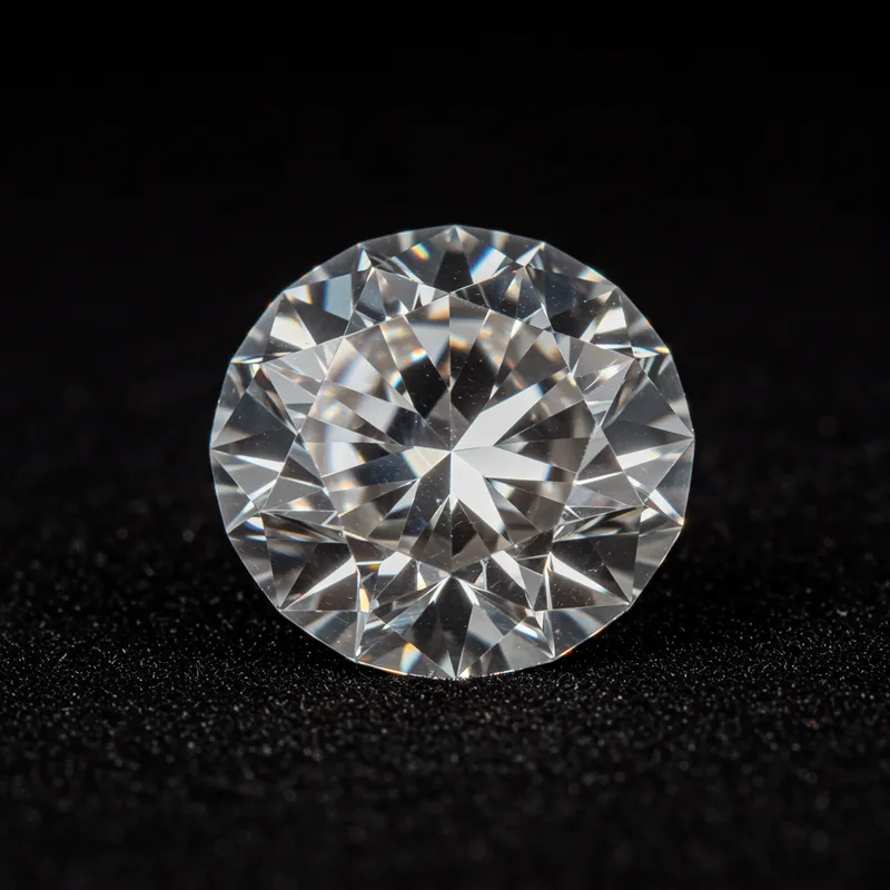 Brilliantly Cut Red Diamond - Sparkling Gemstone Beauty