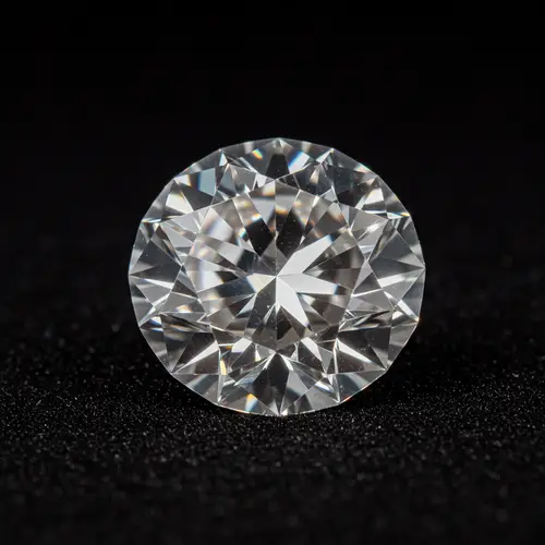 Brilliantly Cut Red Diamond - Sparkling Gemstone Beauty