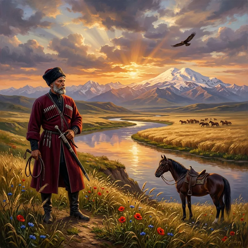 Epic Kuban Cossack Landscape Art