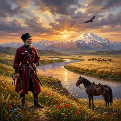 Epic Kuban Cossack Landscape Art