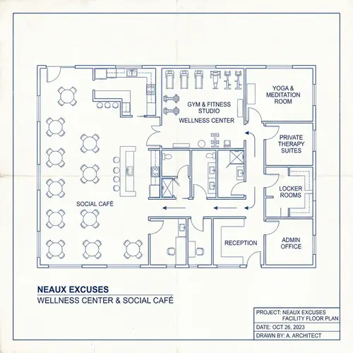 Neaux Excuses Wellness Center Floor Plan