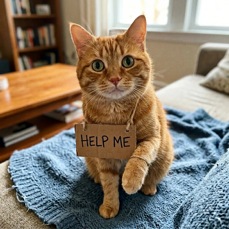 Adopt This Cat: Help Me Sign