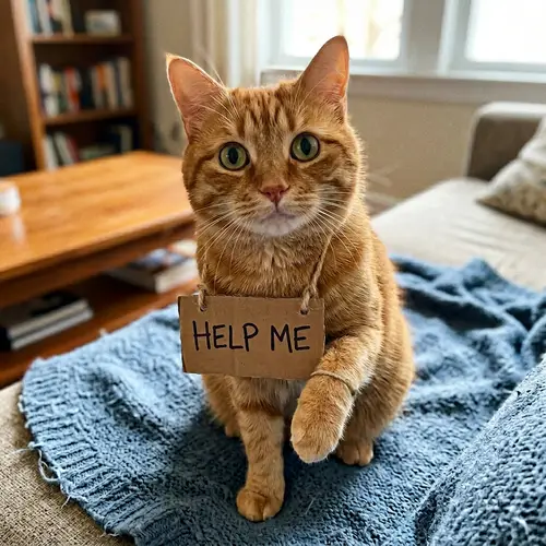 Adopt This Cat: Help Me Sign