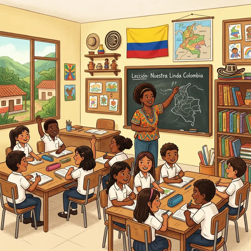 Colombian Classroom: Diverse Education Scene