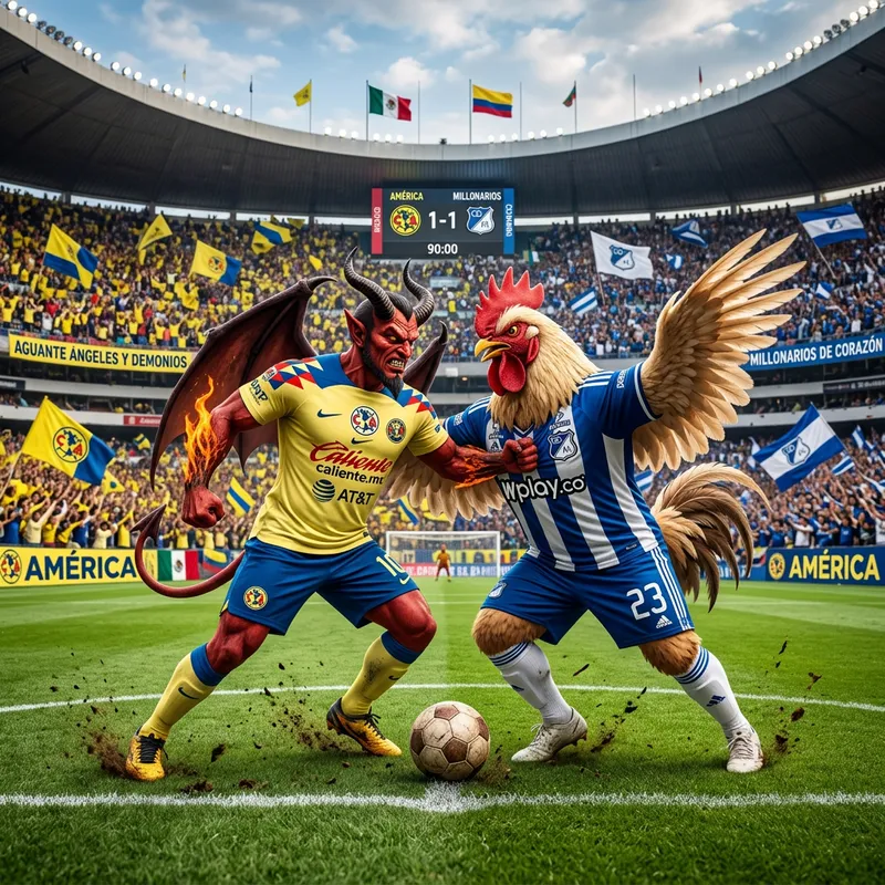 America Devil vs. Millonarios Chicken: Epic Soccer Battle