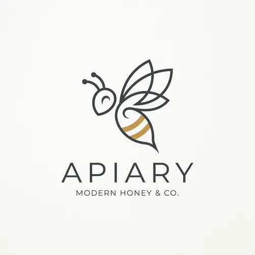 Minimalistic Bee Logo Design | Modern & Elegant