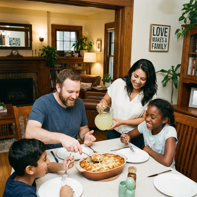 Unity & Love: Familial Relationships Inspiring Multiracial Family Meal Unity & Love: Familial Relationships Inspiring Multiracial Family Meal