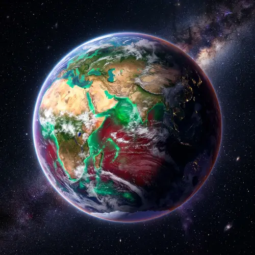 Mesmerizing View of Earth from Cosmos