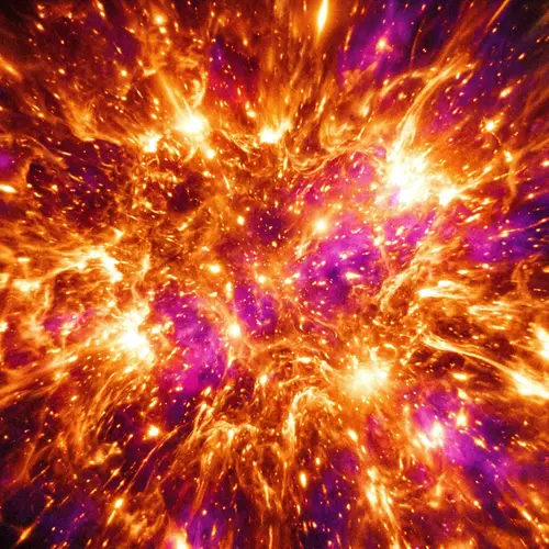 Cosmic Birth: Captivating Universe at Its Youthful Stage