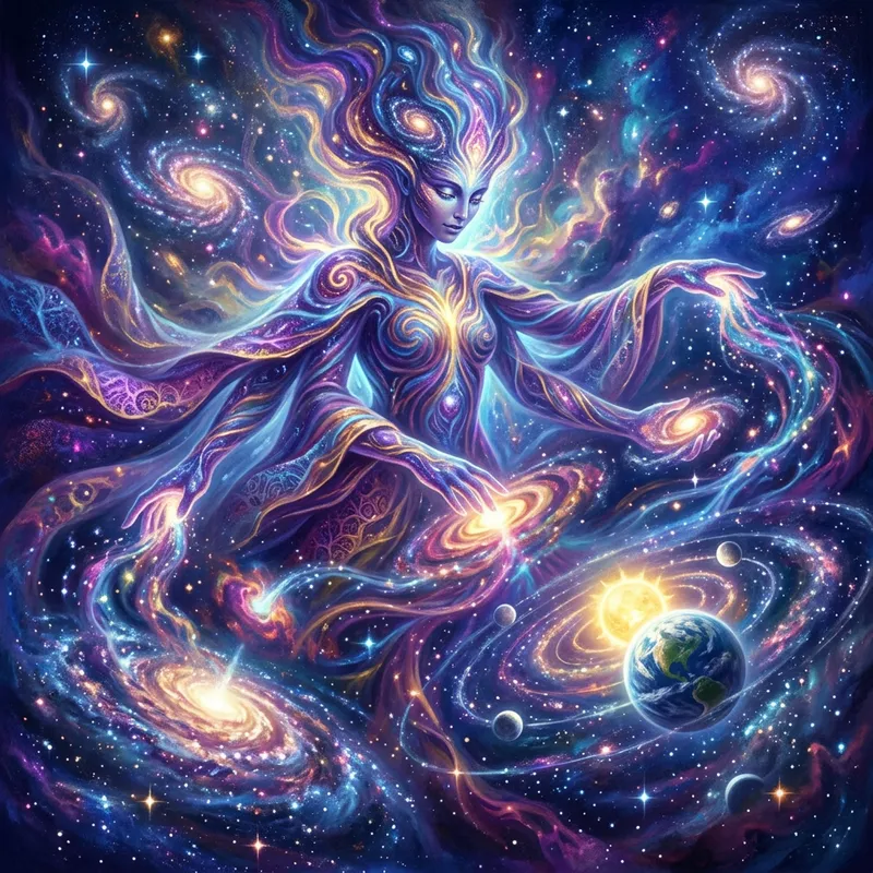Psychedelic Universe: Divine Creation by Cosmic Deity Psychedelic Universe: Divine Creation by Cosmic Deity