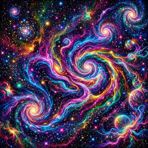 Vibrant & Psychedelic Universe | Mesmerizing Cosmic Patterns