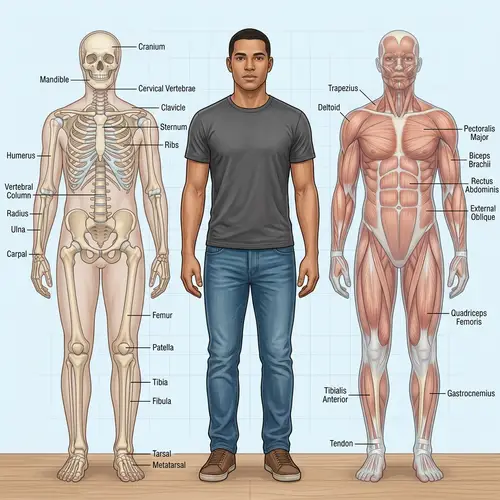 Detailed Digital Illustration of a Generic Human Body