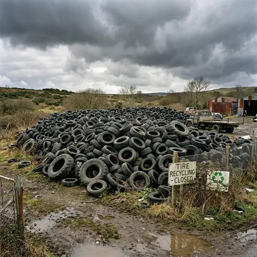 Environmental Consciousness: Old Used Tires Accumulation