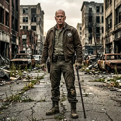 Resilient Sheriff in Post-Apocalyptic Environment