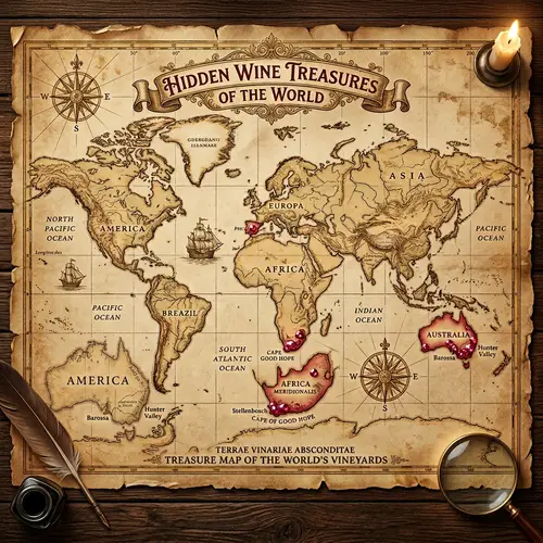 Discover Hidden Wine Gems - World Map Treasure Hunt