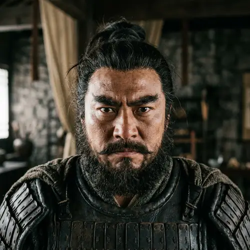 Zhang Fei Portrait - Head and Shoulders View