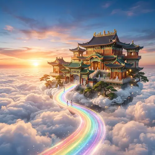 Celestial Palace in the Sky - Traditional Chinese Architecture