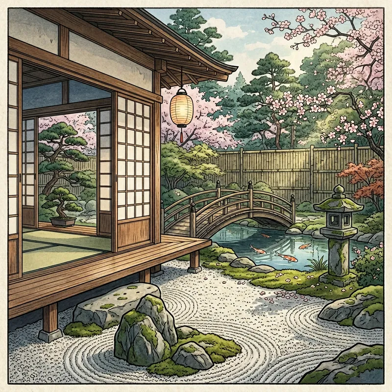 Tranquil Japanese Zen Garden Home Experience