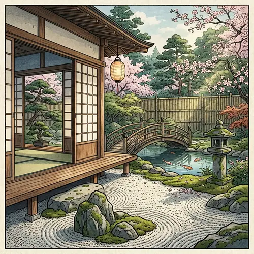 Tranquil Japanese Zen Garden Home Experience