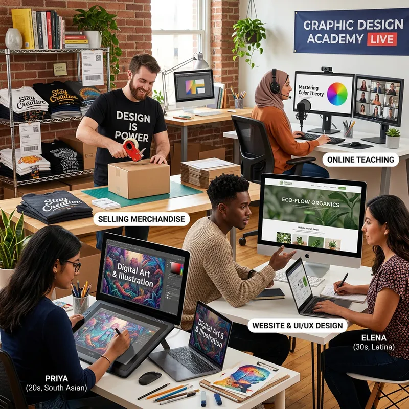 Diverse Ways to Earn Money in Graphic Design Field Diverse Ways to Earn Money in Graphic Design Field