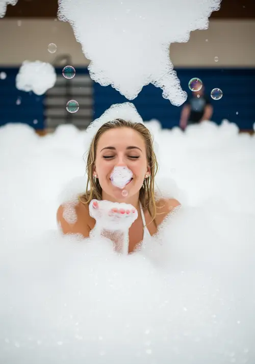 Foam Party Photoshoot: Fun & Flirty Captures