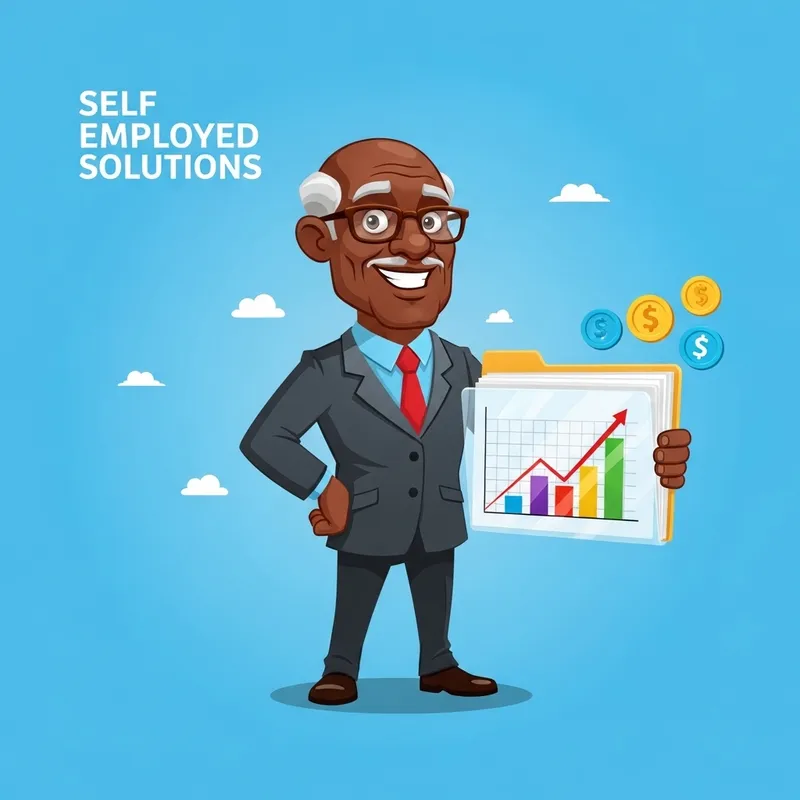 Cartoon Mascot for Self Employed Solutions