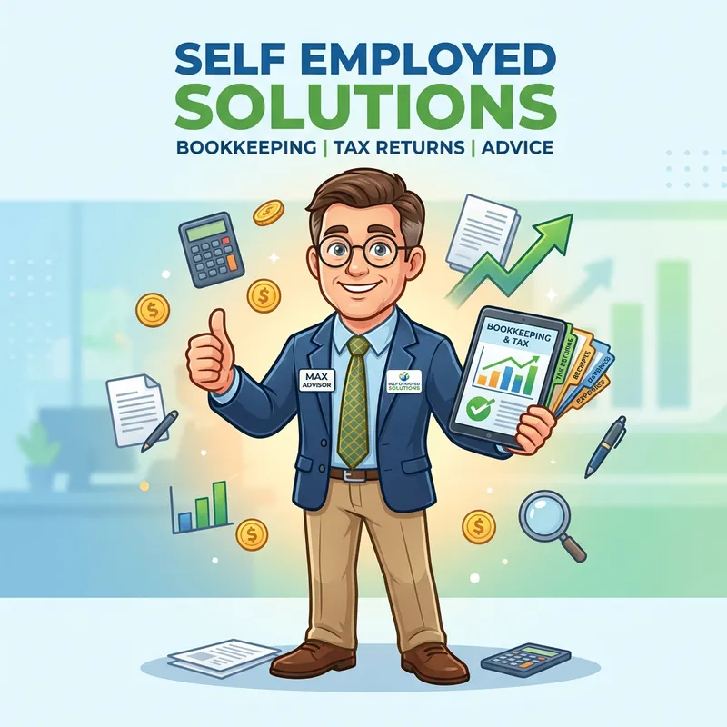 Cartoon Mascot for Self Employed Solutions
