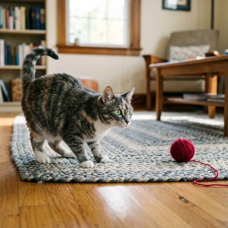 Playful Short-Haired Cat - Adorable Feline Fun