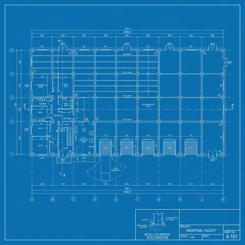 Architectural Plan for Steel Structure Building