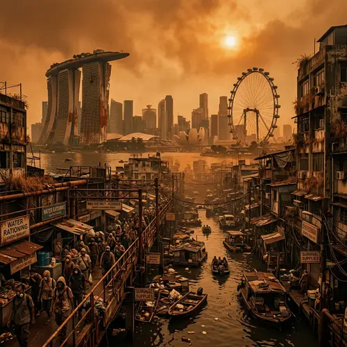 Dystopian Future of Singapore: A Sweltering Metropolis