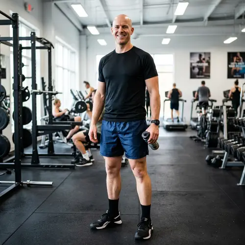 Confident Fitness Looks: Shiny Gym Shorts Style